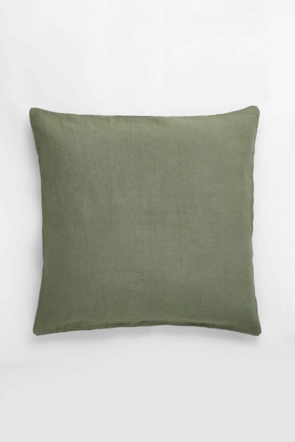 Linen Slumber Solid Cushion Cover/Pillowcases - Fresh Olive: with this casually elegant collection, exude sophistication and offer a summery touch