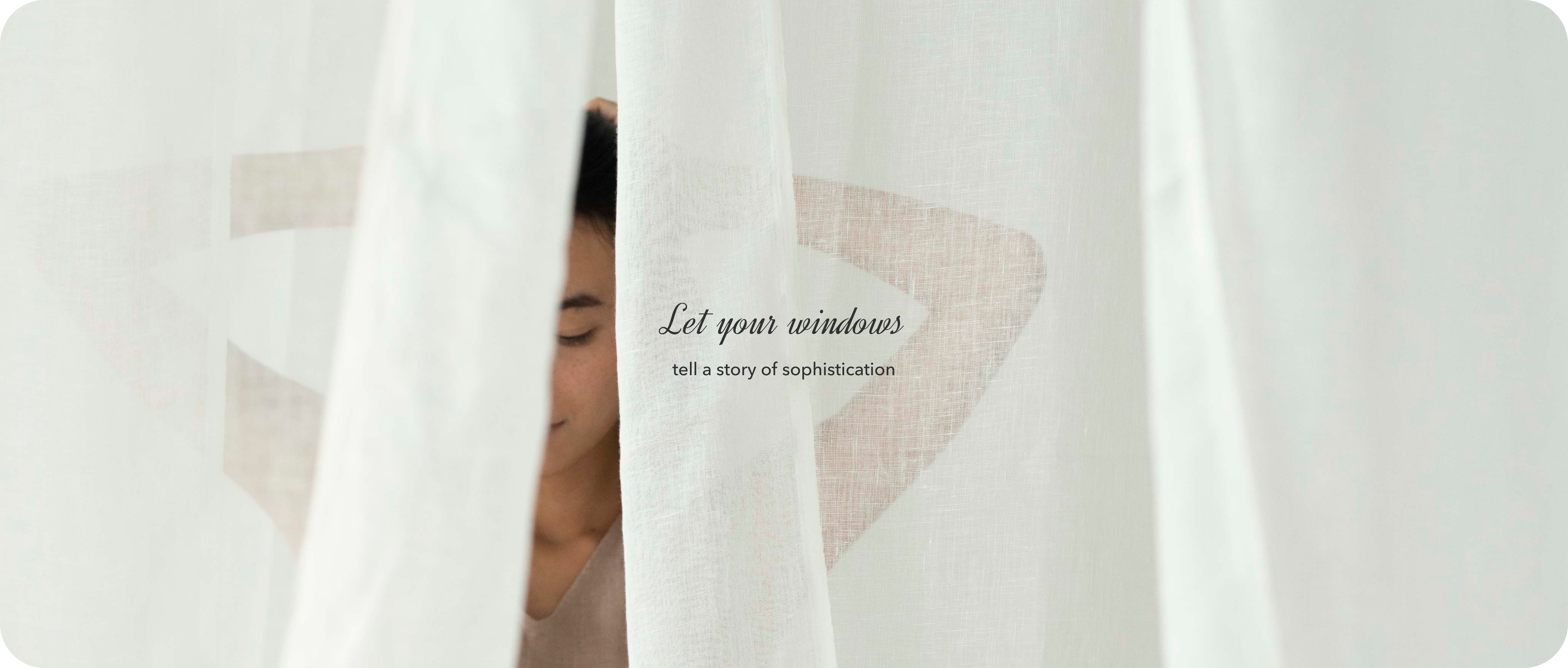 Sheer Linen Curtains For Living Room and Bedroom